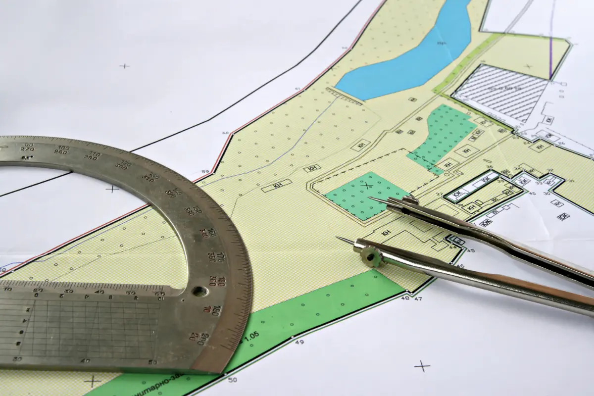 Avaliação de topografia de um terreno.