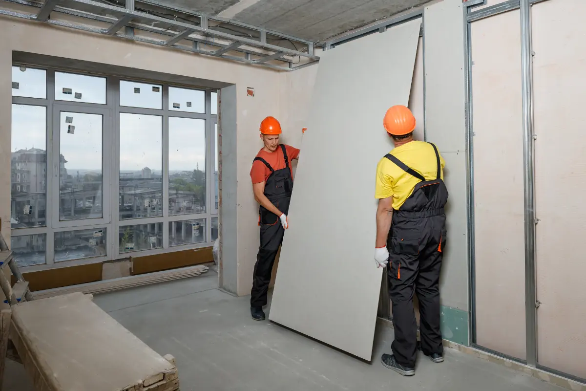Seu drywall não isola o calor? O drywall sem isolantes térmicos permite a transferência de calor entre ambientes. Foto: Reprodução / Canva Pro.