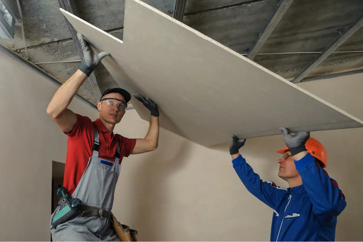 Drywall é resistente? Muitos acreditam que o drywall é frágil, mas ele pode durar mais de 40 anos. Foto: Reprodução / Canva Pro.
