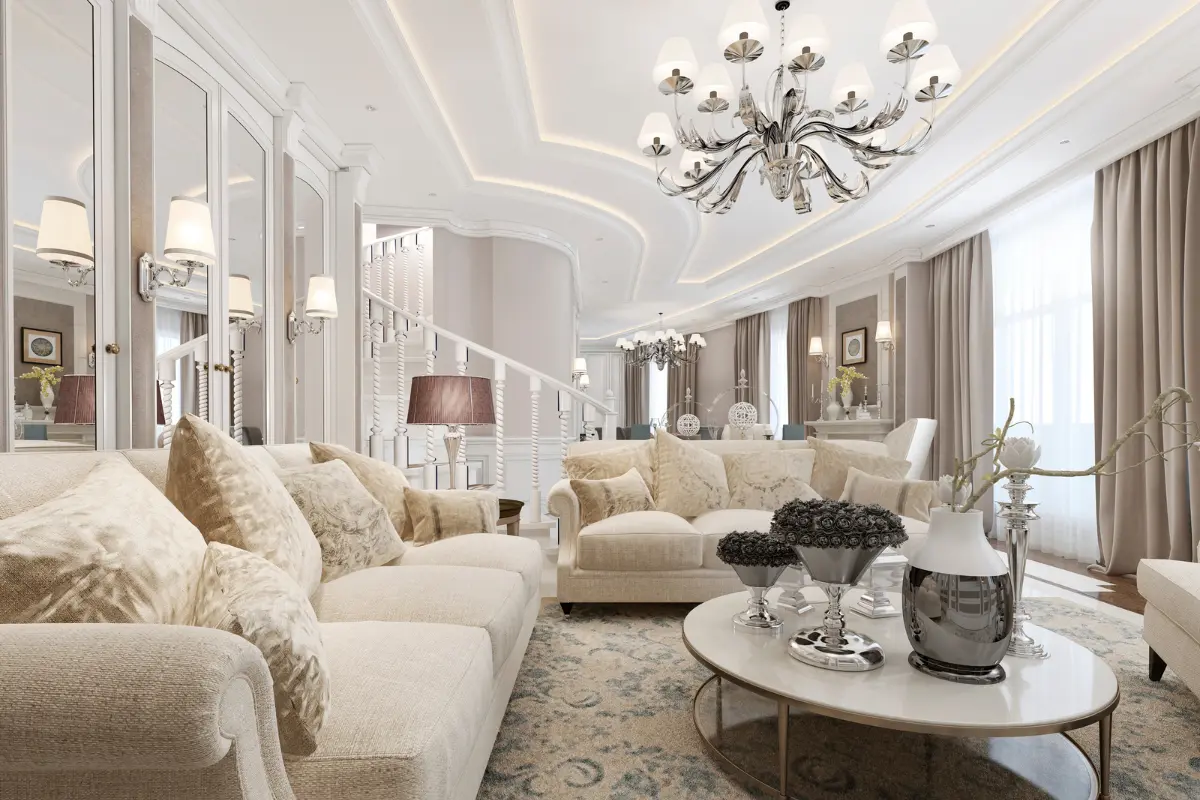 Estilo classico! Aproveitando um ambiente acolhedor e sofisticado decorado no estilo clássico. Foto: Reprodução / Canva Pro.