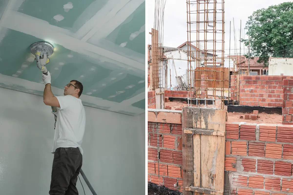 O drywall realmente não é seguro para construções residenciais? O drywall reforçado é ideal para projetos residenciais de alto desempenho. Foto: Reprodução / Canva Pro.