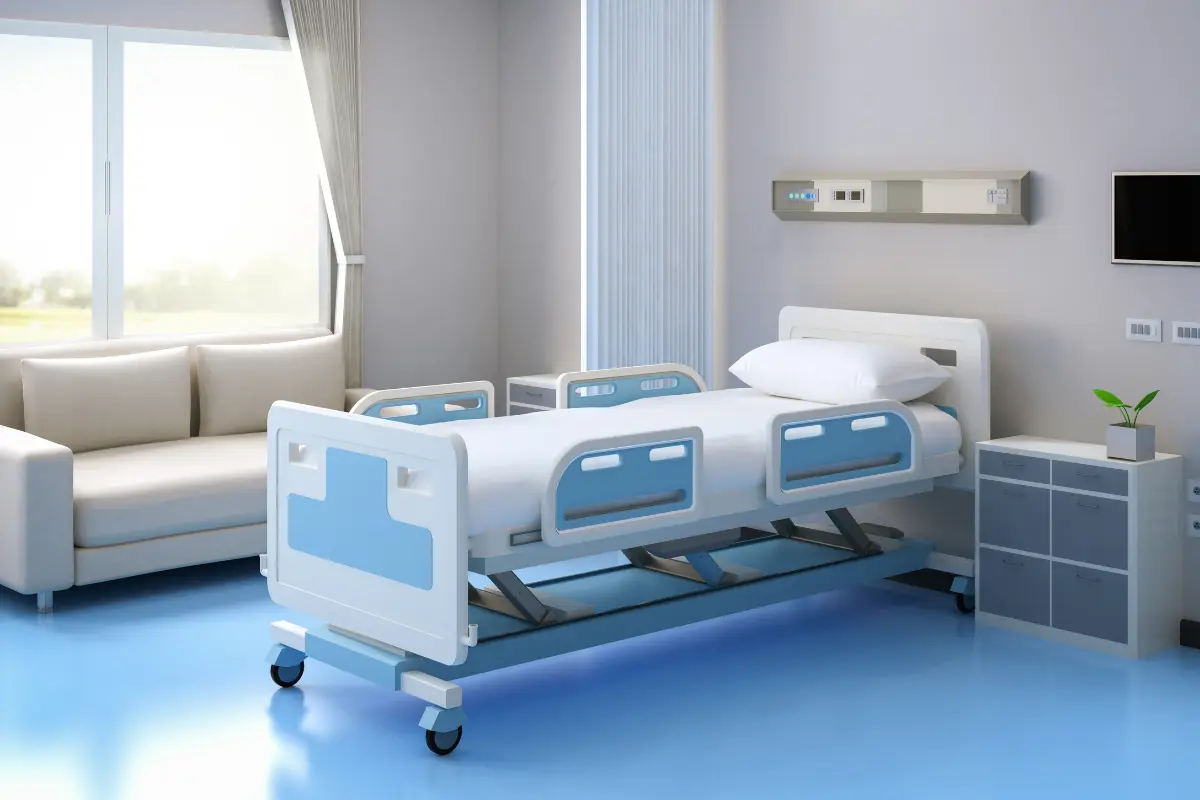 Seu drywall não resiste a impactos? O drywall é amplamente utilizado em hospitais devido à sua resistência e versatilidade. Foto: Reprodução / Canva Pro.