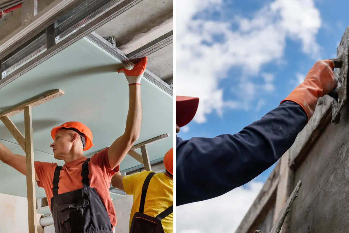 Sistema leve de construção pode ser usado para tetos rebaixados? Os tetos rebaixados com drywall oferecem flexibilidade e acabamento sofisticado. Foto: Reprodução / Canva Pro.
