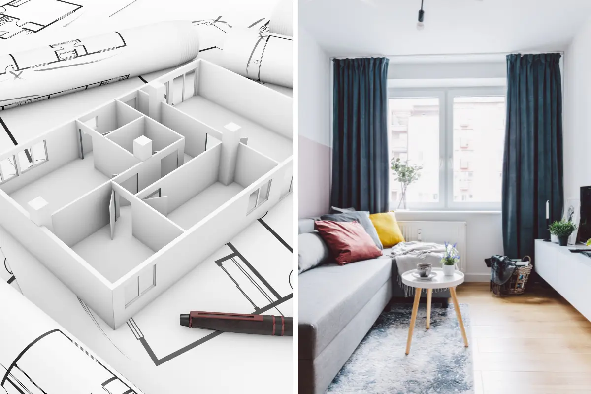 Qual o tamanho mínimo de terreno para construir quitinetes? O que cabe em um terreno de 150 m²? Um bom projeto pode surpreender. Foto: Reprodução / Canva Pro.